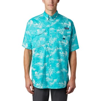 Columbia Muške Košulje - PFG Super Bonehead Classic Short Sleeve Svijetlo Tirkizne | XZSV-98461